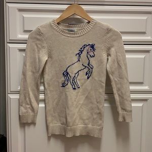 Girls Old Navy unicorn sweater